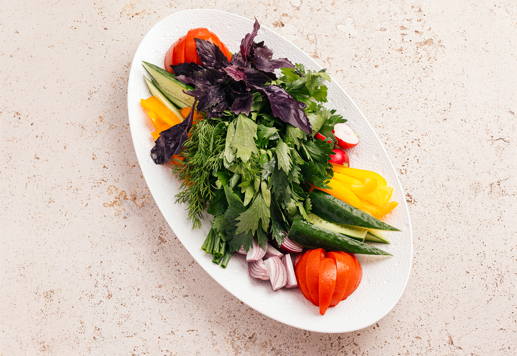 Fresh vegetable platter