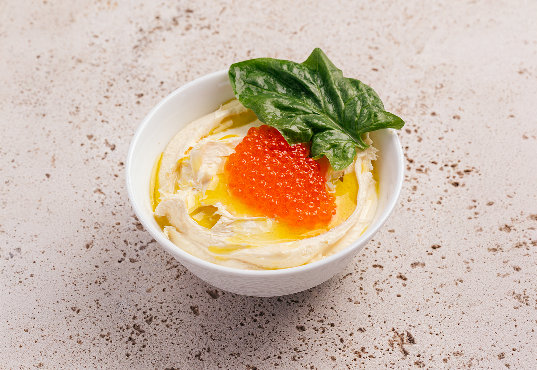 Rezhan with red caviar