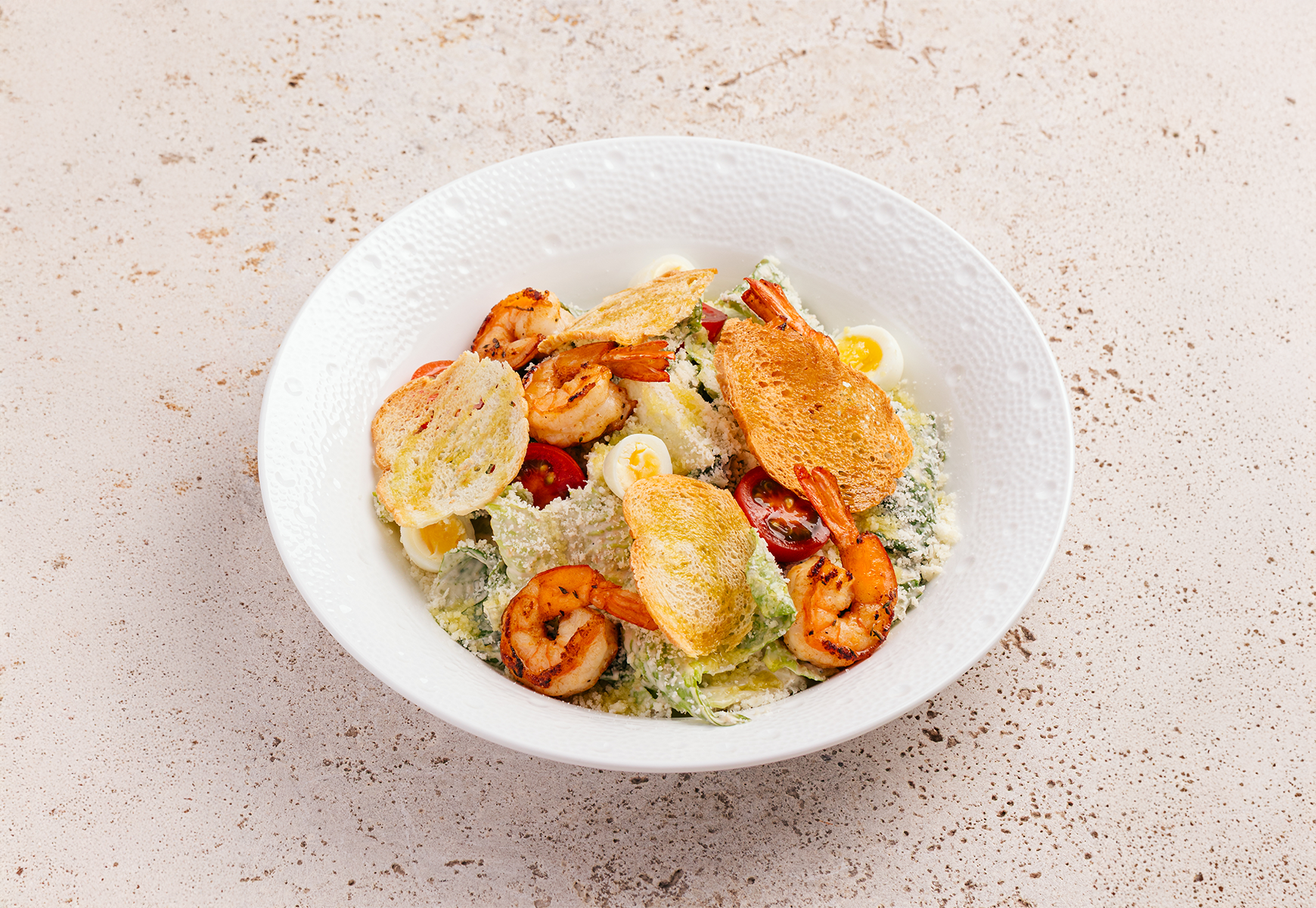 Caesar with shrimp