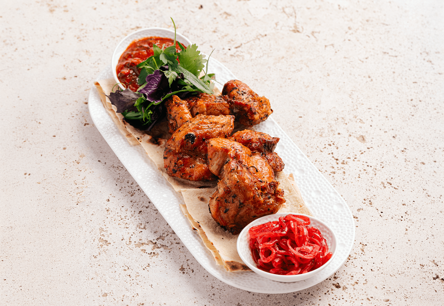 Grilled pork neck