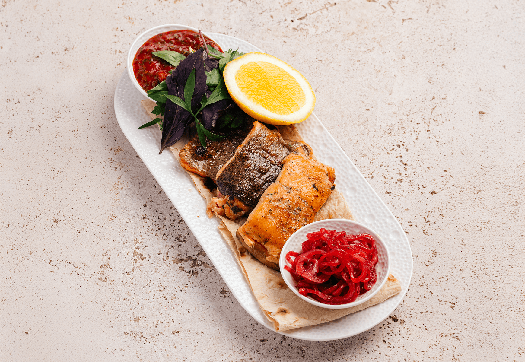 Grilled sevan trout