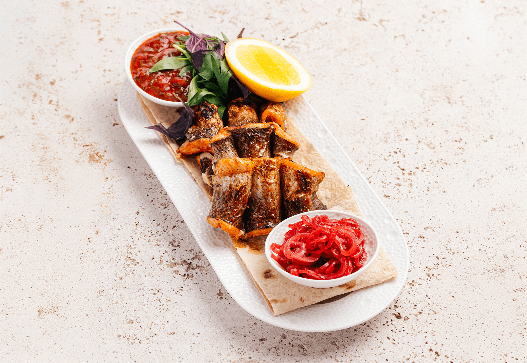 Grilled whitefish