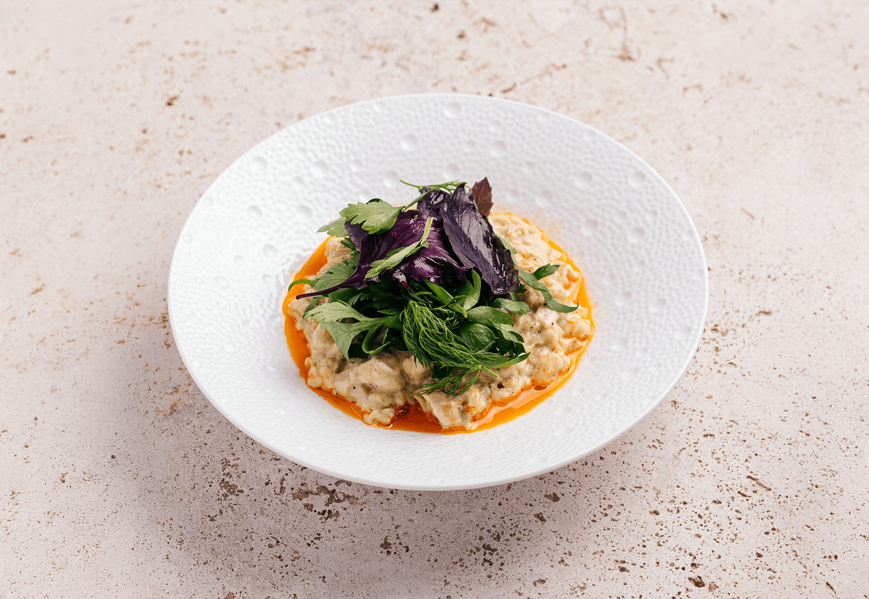 Mashed eggplant